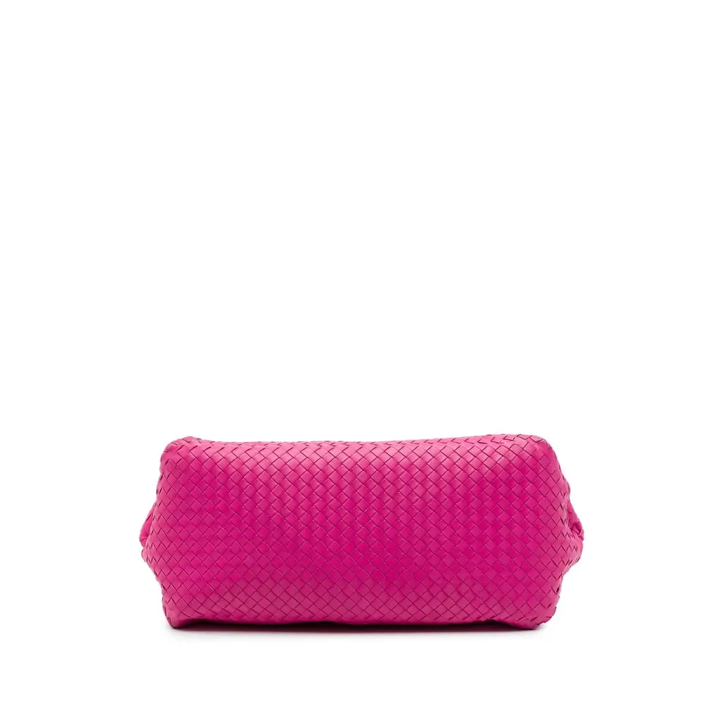 Bottega Veneta Nappa Intrecciato Belted Zip Frame Shoulder Bag Pink Leather Very good - Inside View