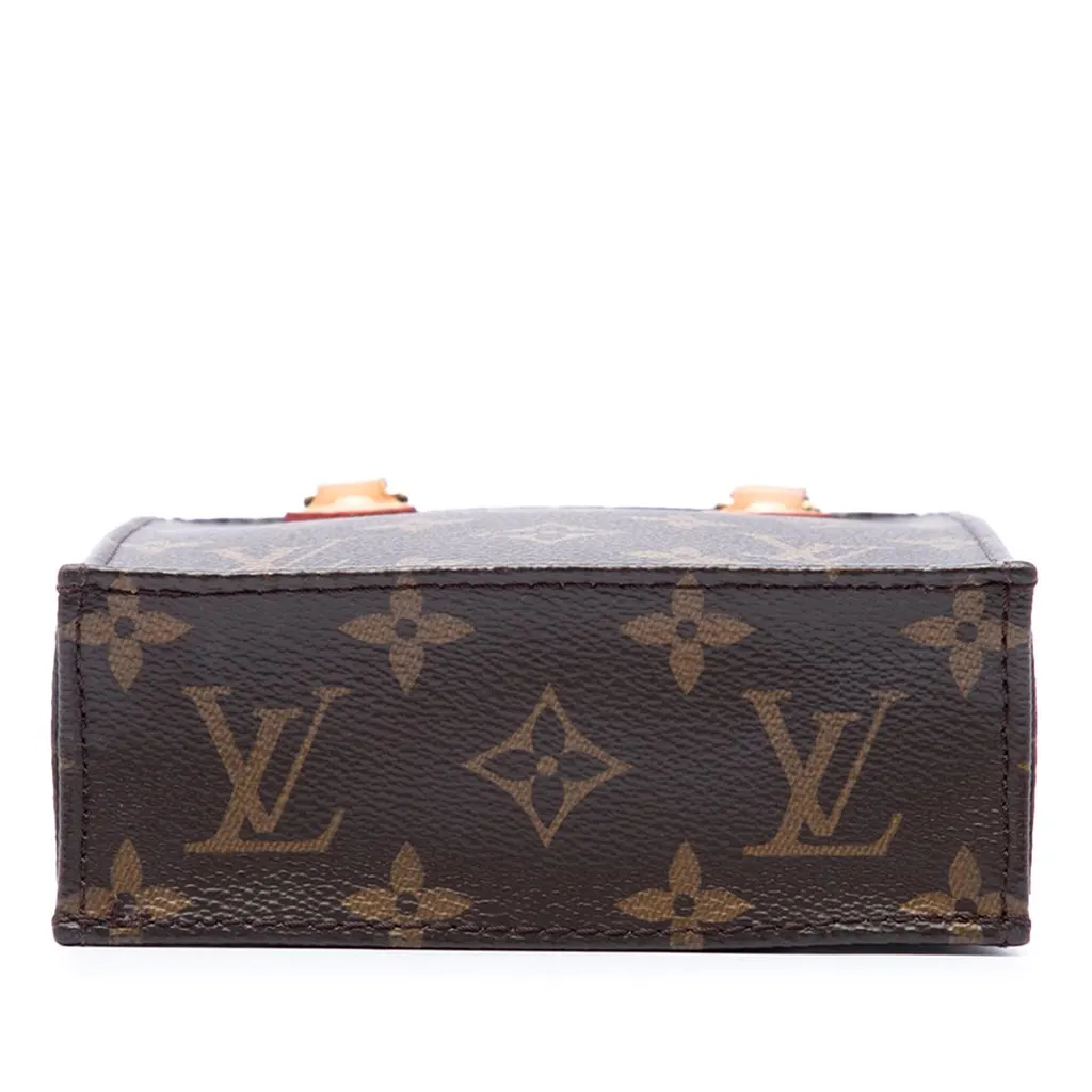 Louis Vuitton Monogram Petit Sac Plat Brown Canvas Good - Inside View