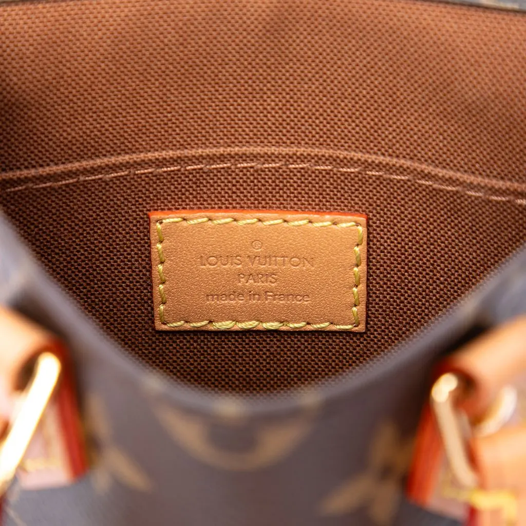 Louis Vuitton Monogram Petit Sac Plat Brown Canvas Good - Box View