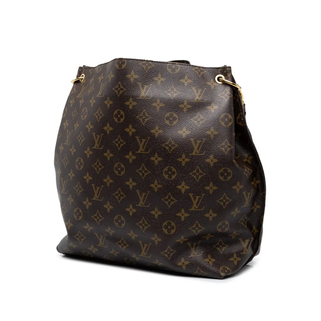 Louis Vuitton Monogram Metis Hobo Brown Canvas Good - Back View