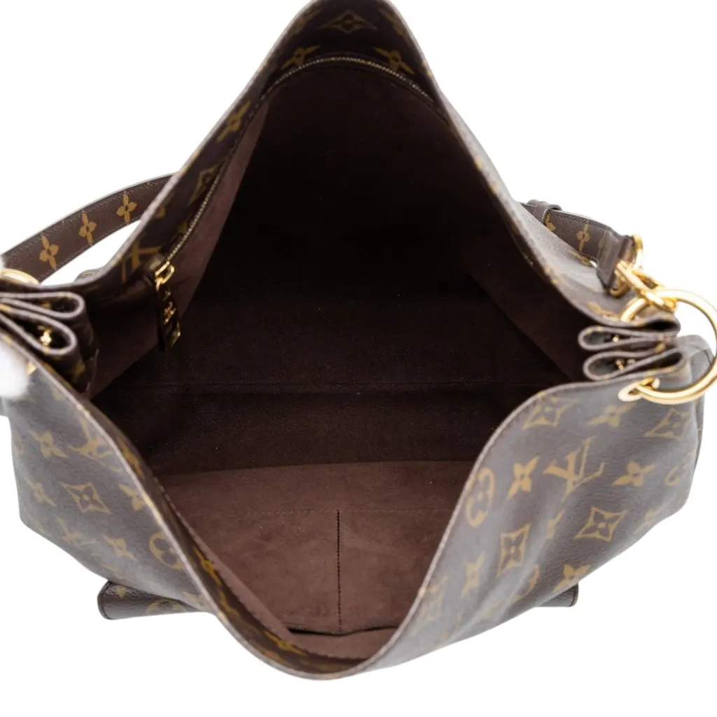 Louis Vuitton Monogram Metis Hobo Brown Canvas Good - Model View
