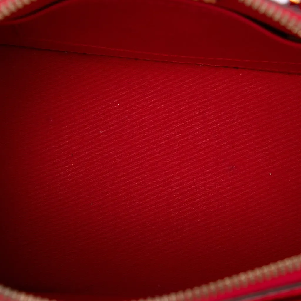 Louis Vuitton Monogram Vernis Alma BB Red Leather Very good - Model View