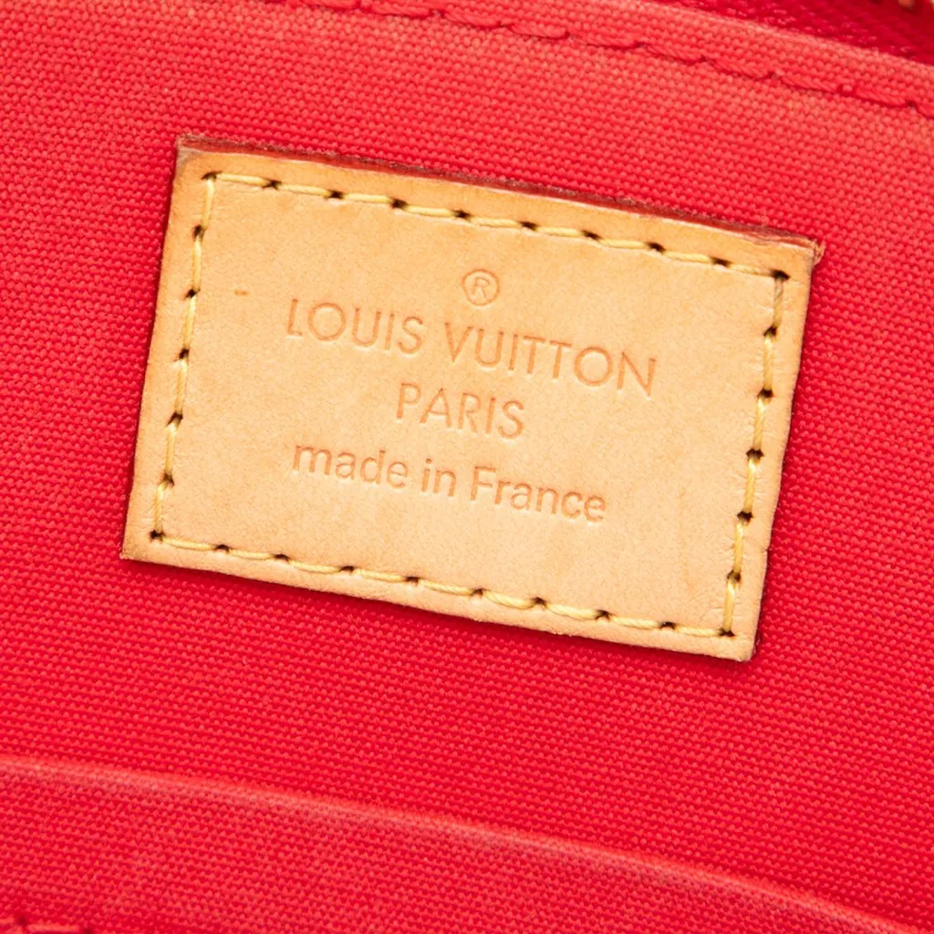 Louis Vuitton Monogram Vernis Alma BB Red Leather Very good - Box View