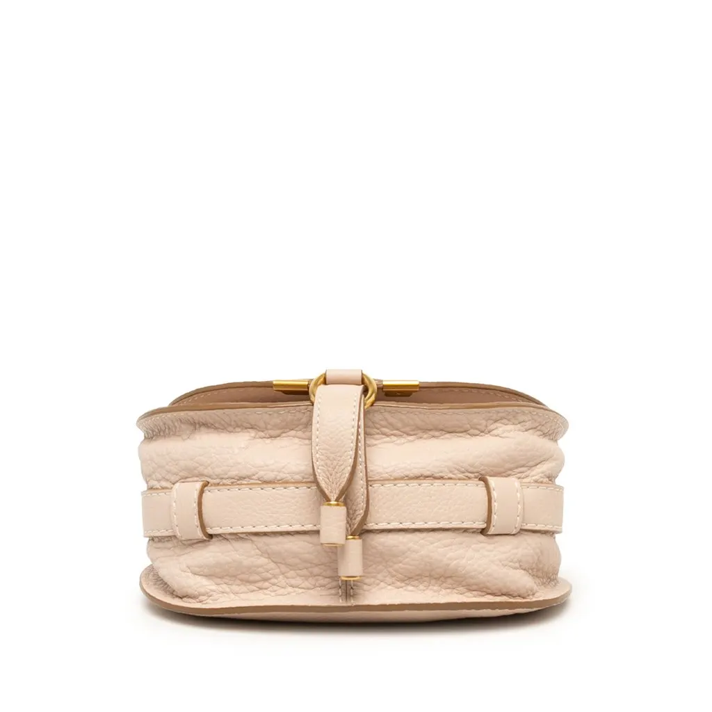 Chloé Small Grained Leather Marcie Saddle Crossbody Brown Leather Very good - Inside View