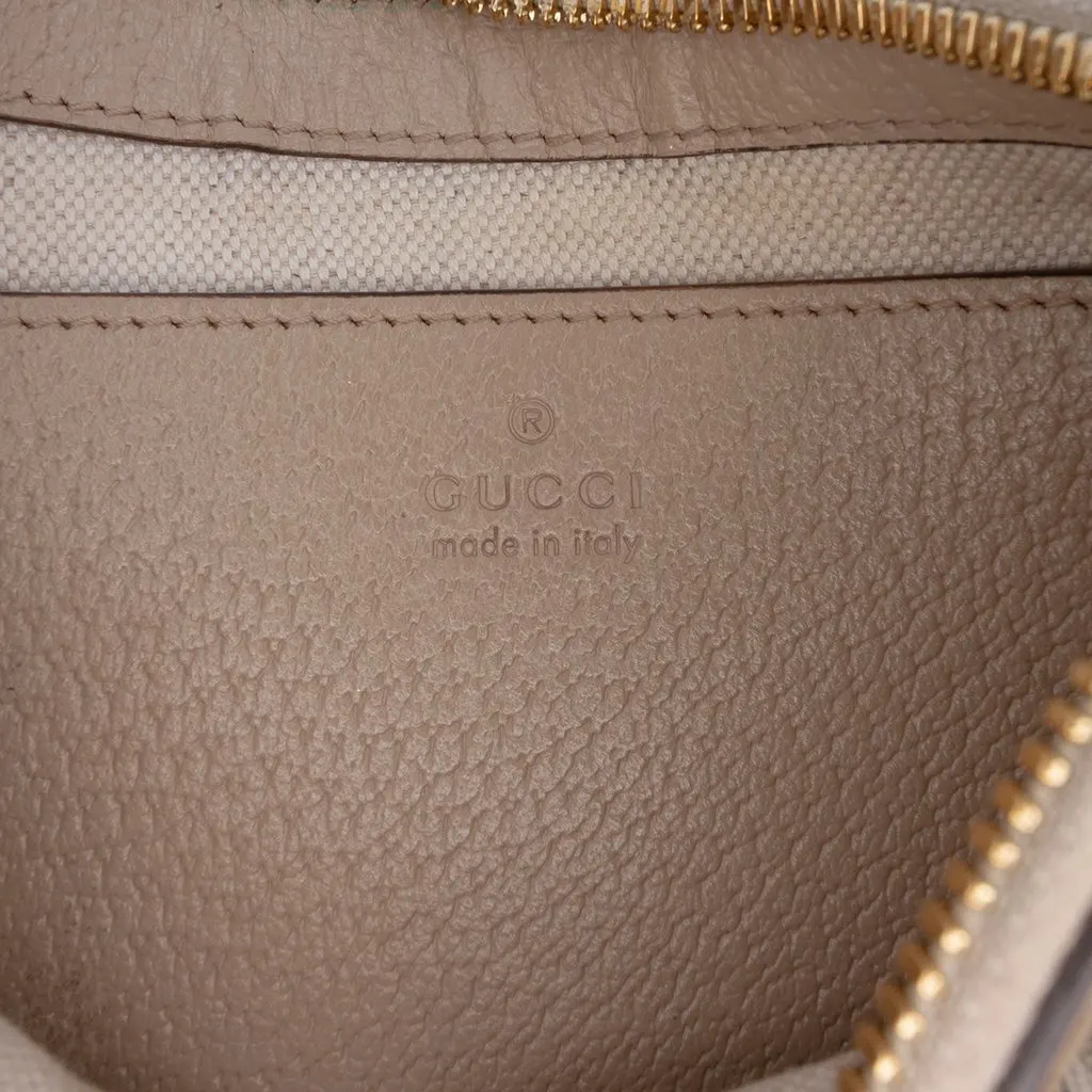 Gucci Small GG Supreme Web Ophidia Satchel Beige Very good - Box View