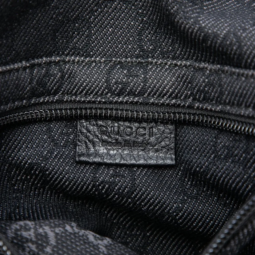 Gucci GG Denim Tote Black Very good - Box View