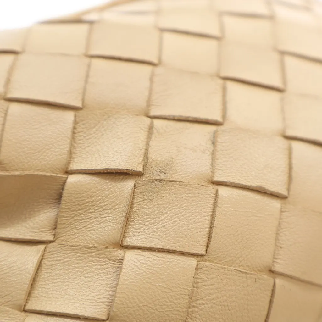 Bottega Veneta Mini Nappa Intrecciato Jodie Beige Leather Very good - Model View