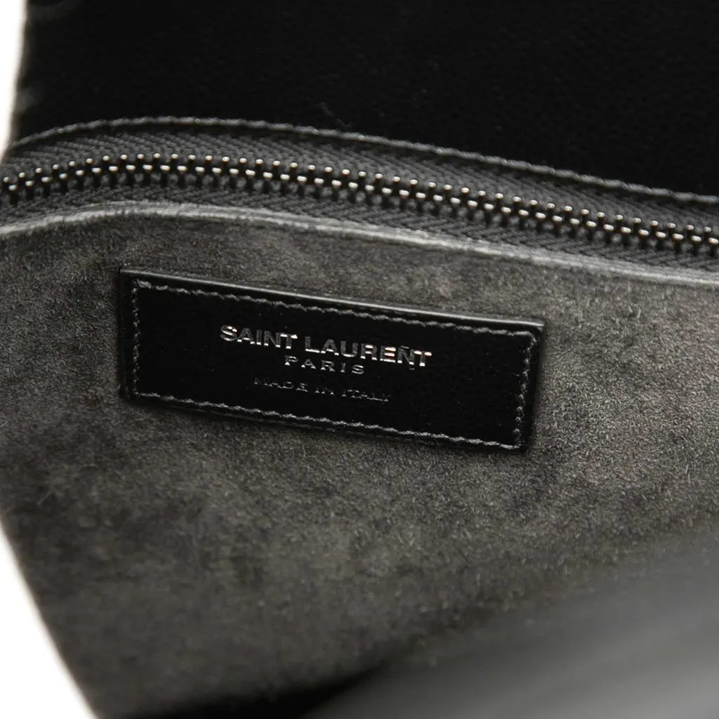 Saint Laurent Small Studded Leather Sac De Jour Satchel Black Leather Very good - Box View