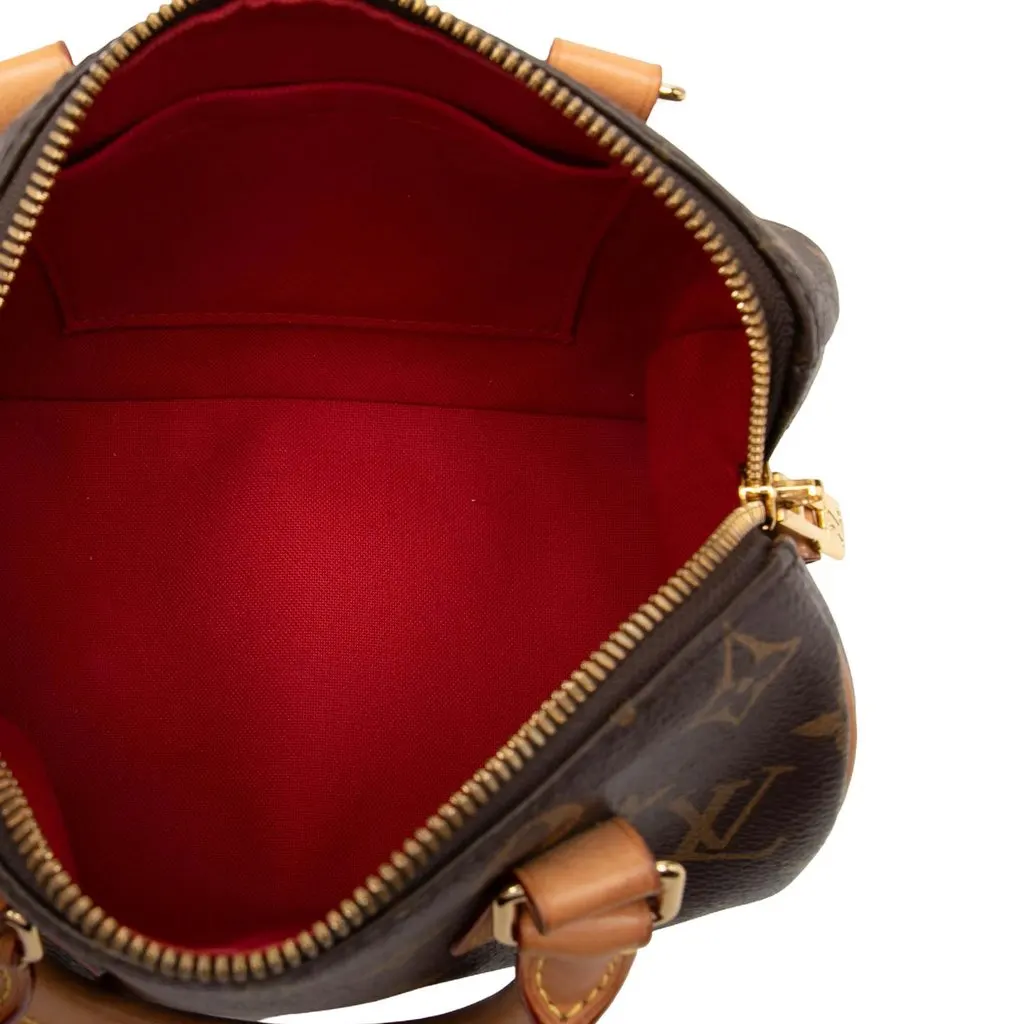 Louis Vuitton Monogram Speedy Bandouliere 20 Brown Very good - Model View