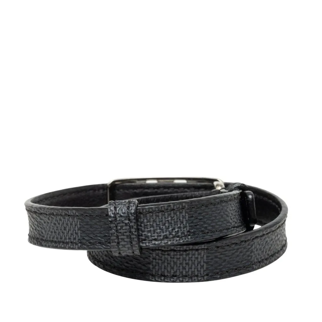 Louis Vuitton Damier Graphite Sign It Bracelet Black Canvas Very good - Inside View