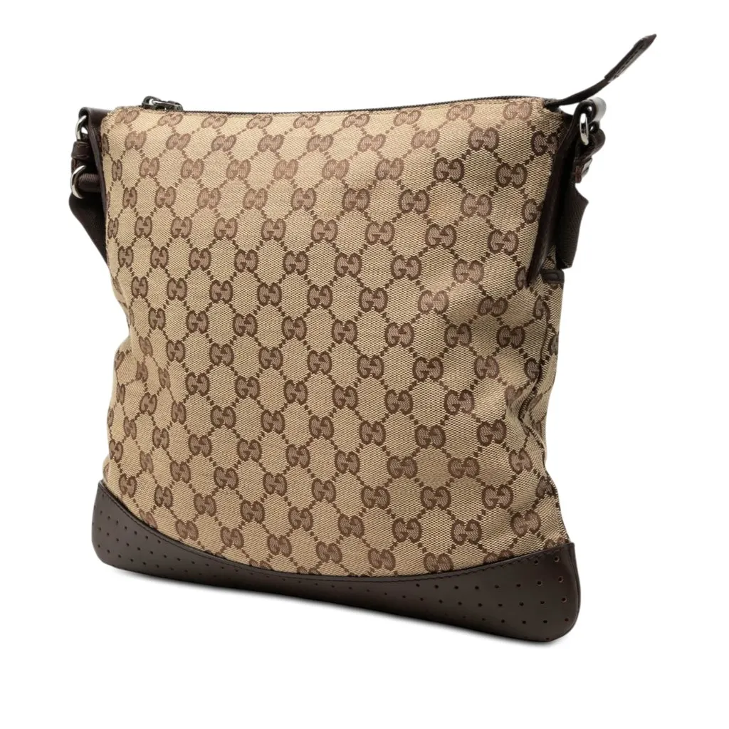 Gucci GG Canvas Crossbody Beige Canvas Very good - Back View
