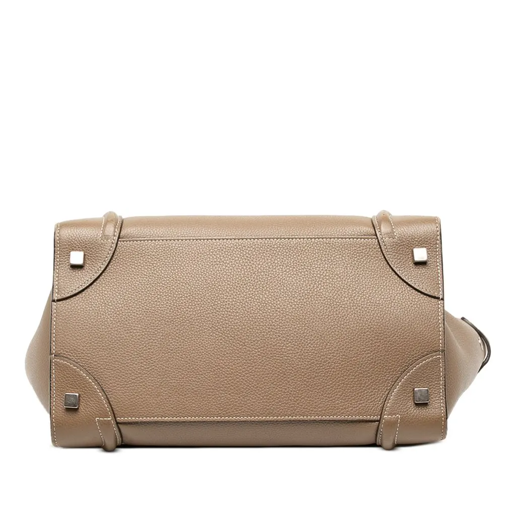 Celine Mini Calfskin Luggage Tote Brown Leather Very good - Inside View