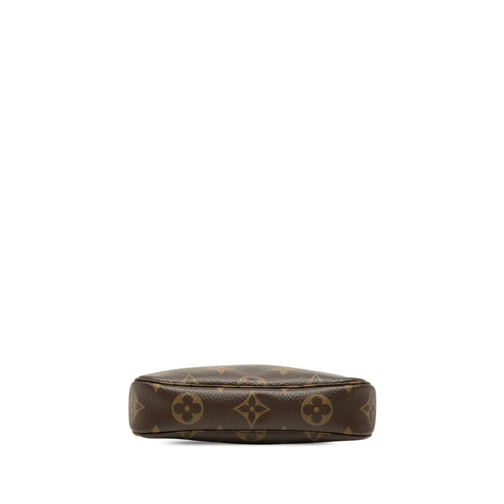 Louis Vuitton Monogram Mini Pochette Accessoires Brown Canvas Very good - Inside View