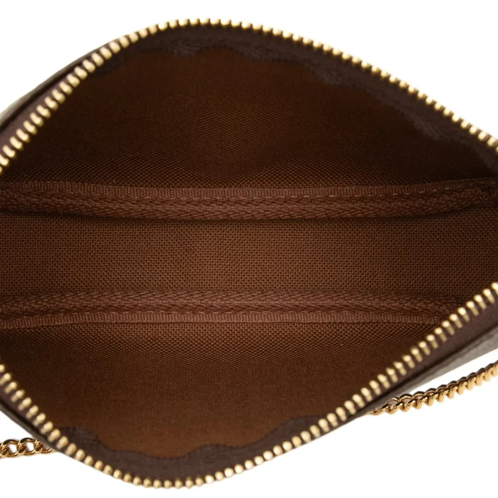 Louis Vuitton Monogram Mini Pochette Accessoires Brown Canvas Very good - Model View