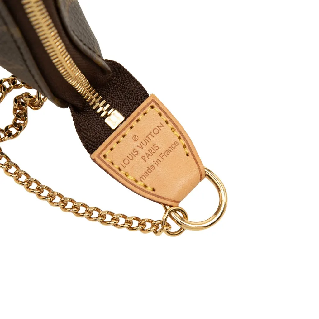 Louis Vuitton Monogram Mini Pochette Accessoires Brown Canvas Very good - Box View
