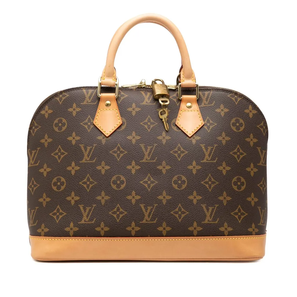 Louis Vuitton Monogram Alma PM Brown Very good - Front View