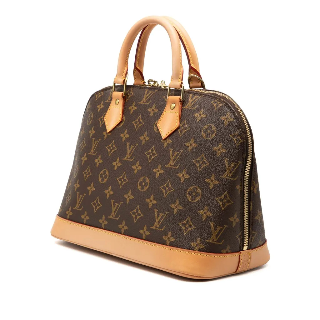 Louis Vuitton Monogram Alma PM Brown Very good - Back View