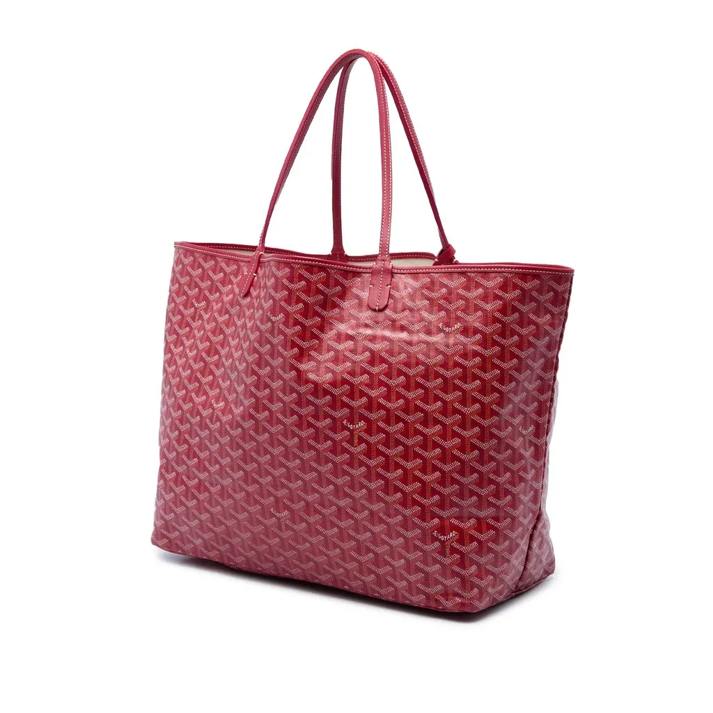 Goyard Goyardine Saint Louis GM Red Canvas Good - Back View