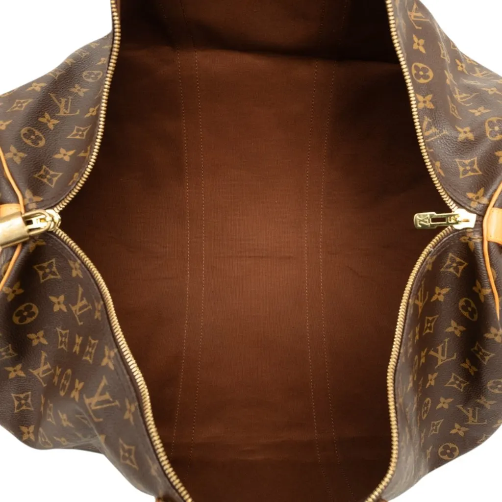 Louis Vuitton Monogram Keepall Bandouliere 60 Brown Canvas Very good - Model View