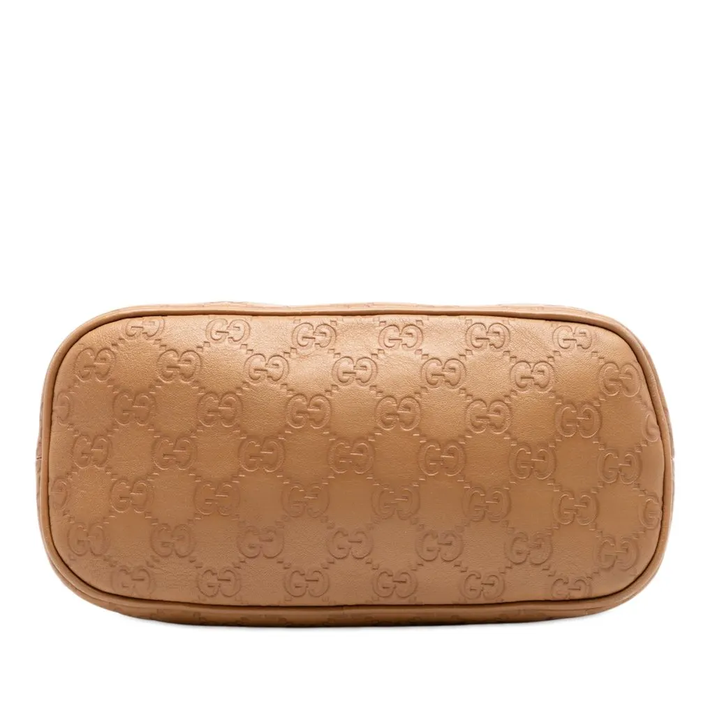 Gucci Mini Guccissima Dome Satchel Brown Leather Very good - Inside View