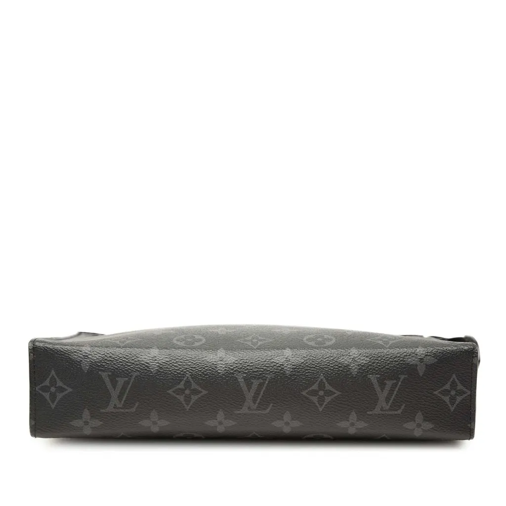 Louis Vuitton Monogram Eclipse Pochette Voyage MM Black Very good - Inside View