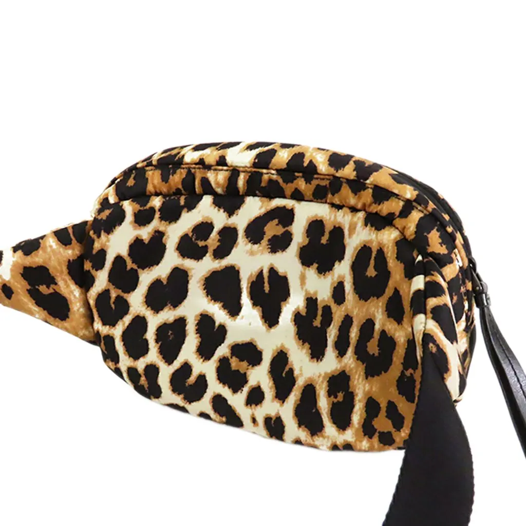 Prada Tessuto Leopard Print Belt Bag Beige Polyamide Very good - Back View