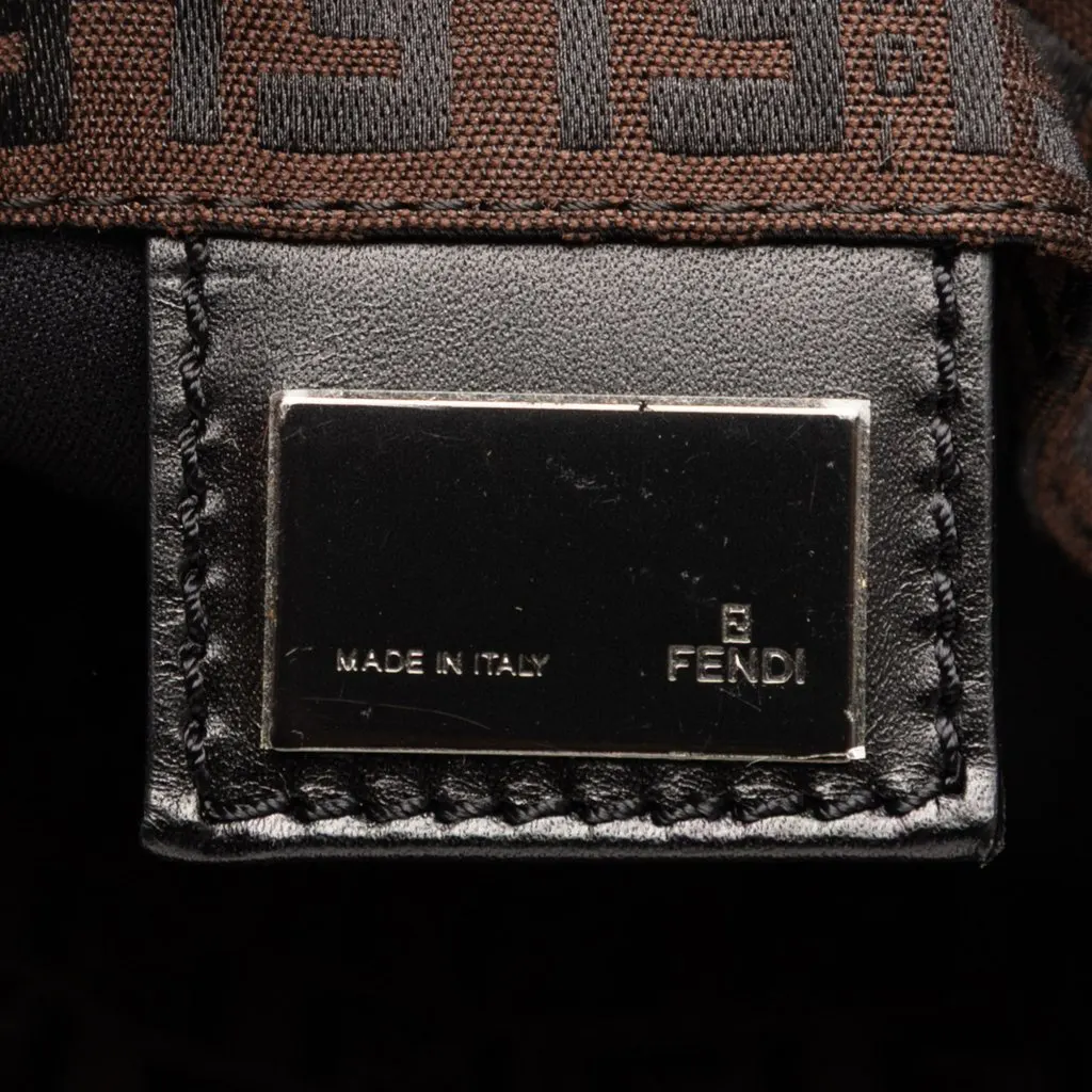 Fendi Zucchino Canvas Tote Brown Very good - Box View