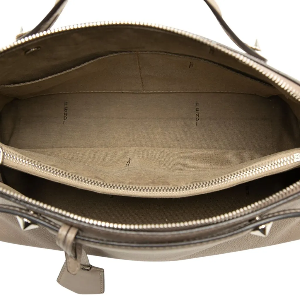 Fendi Small Leather By The Way Satchel Brown Leather Good - Model View