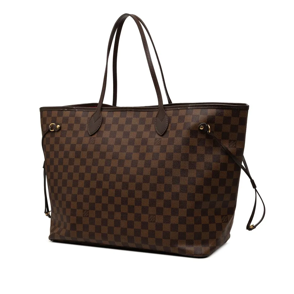 Louis Vuitton Damier Ebene Neverfull GM Brown Very good - Back View