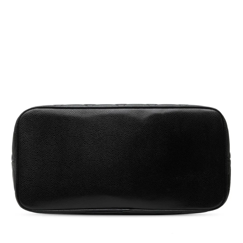 Chanel Caviar Medallion Tote Black Leather Very good - Inside View