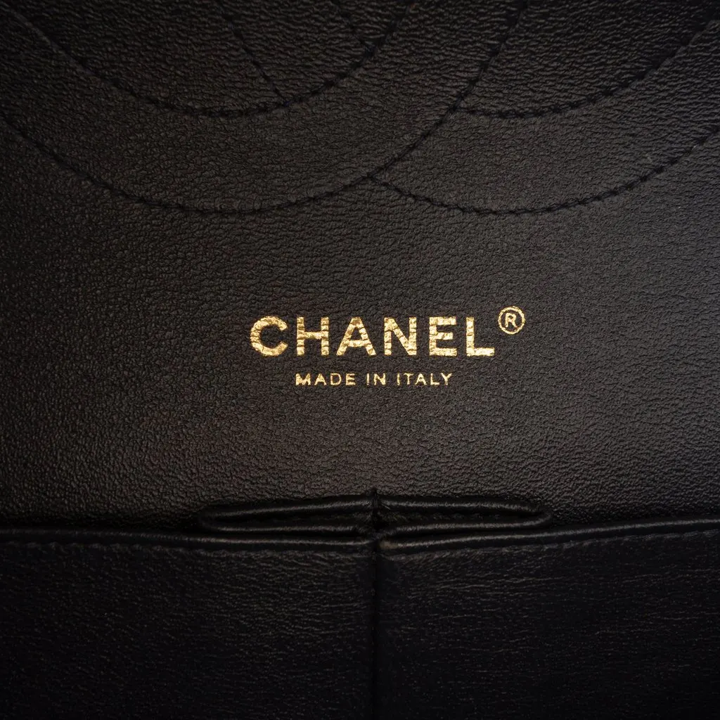 Chanel Jumbo Classic Lambskin Double Flap Black Leather Very good - Box View