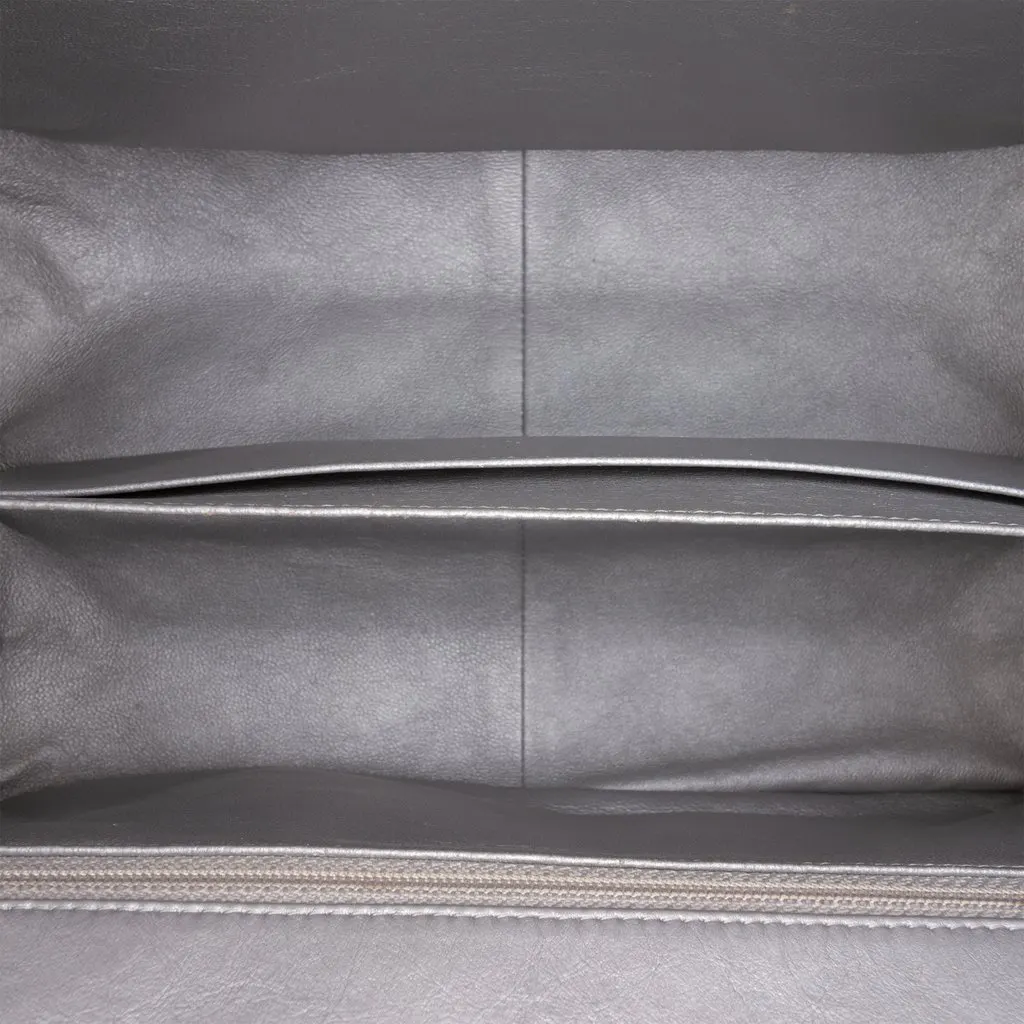 Chanel Quilted Aged Calfskin Reissue 2.55 Double Compartment Single Flap 226 Silver Leather Very good - Model View