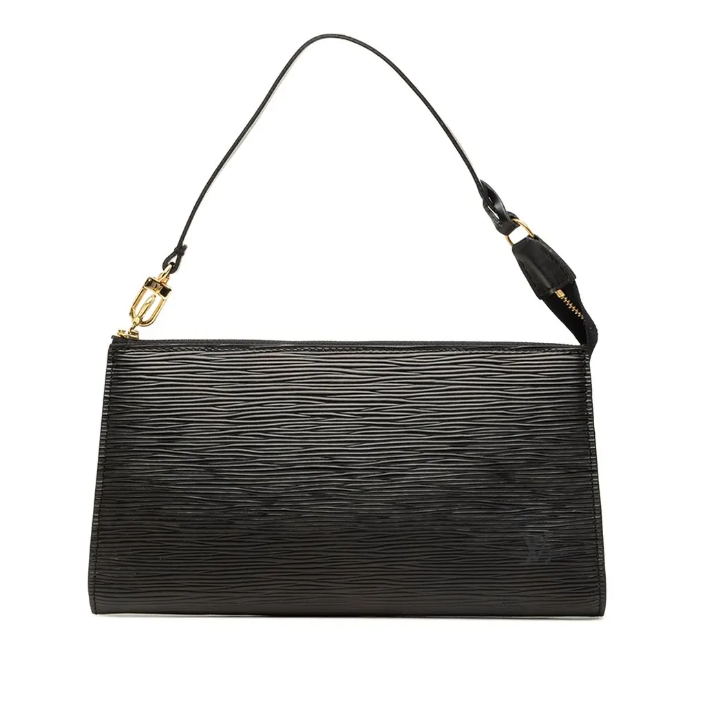 Louis Vuitton Epi Pochette Accessoires Black Leather Very good - Front View