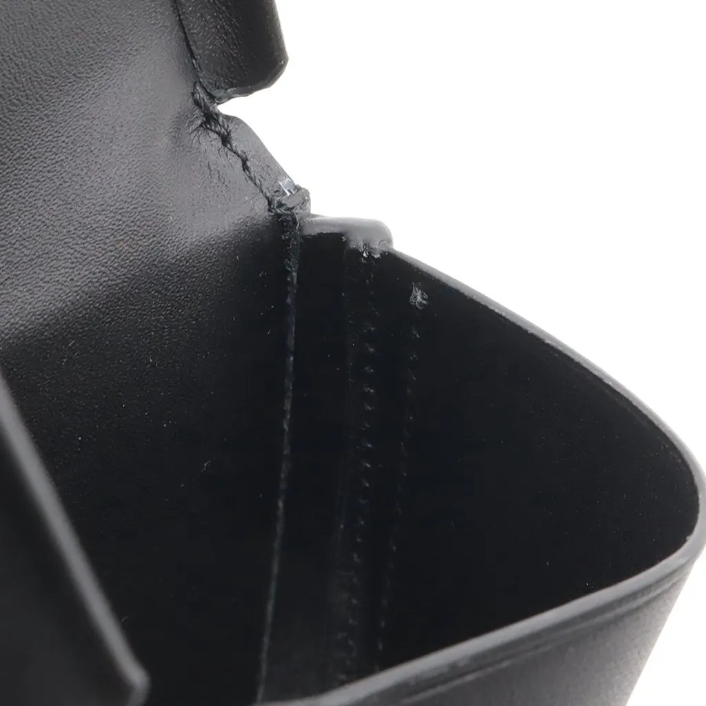 Loewe Mini Soft Calfskin Anagram Heel Pouch Black Leather Very good - Back View