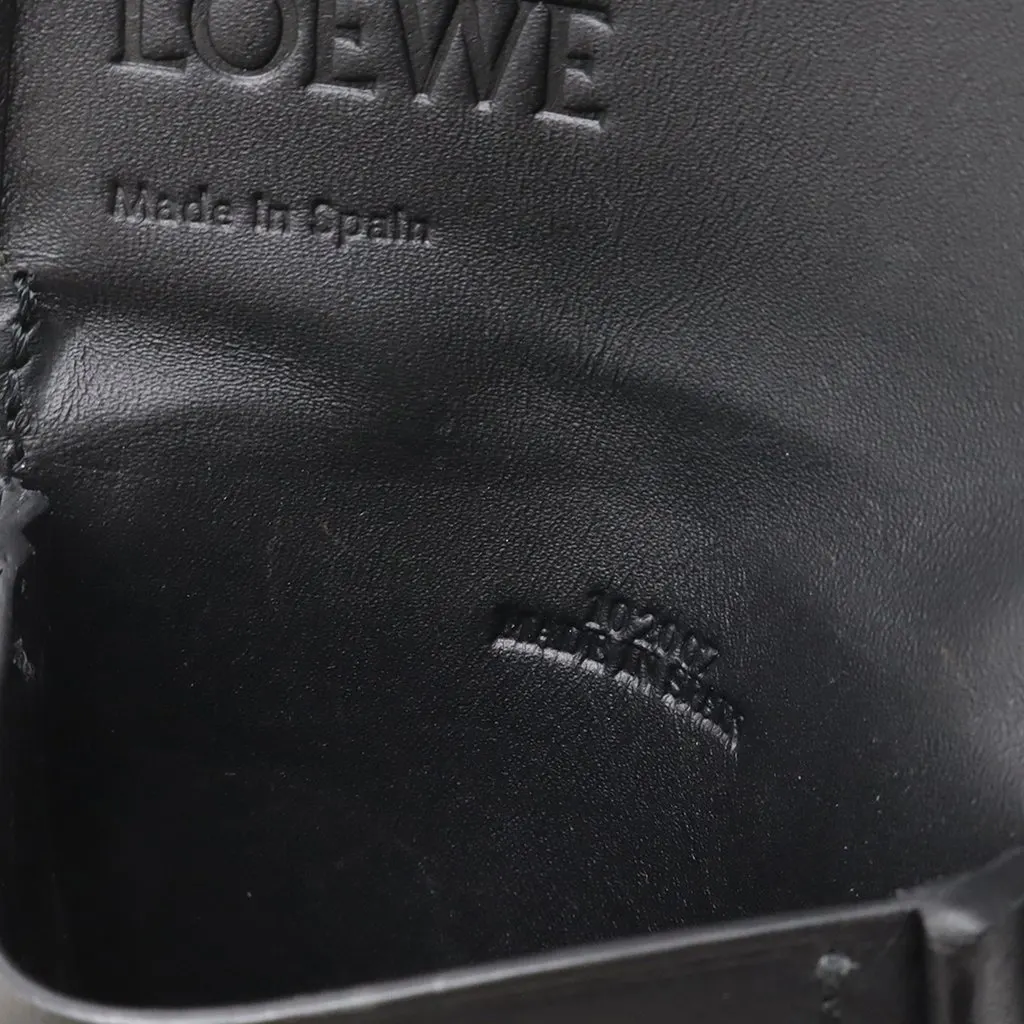 Loewe Mini Soft Calfskin Anagram Heel Pouch Black Leather Very good - Inside View