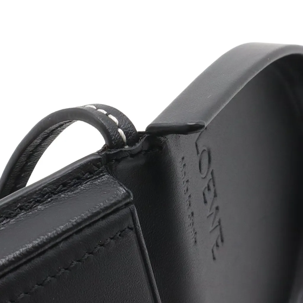 Loewe Mini Soft Calfskin Anagram Heel Pouch Black Leather Very good - Model View