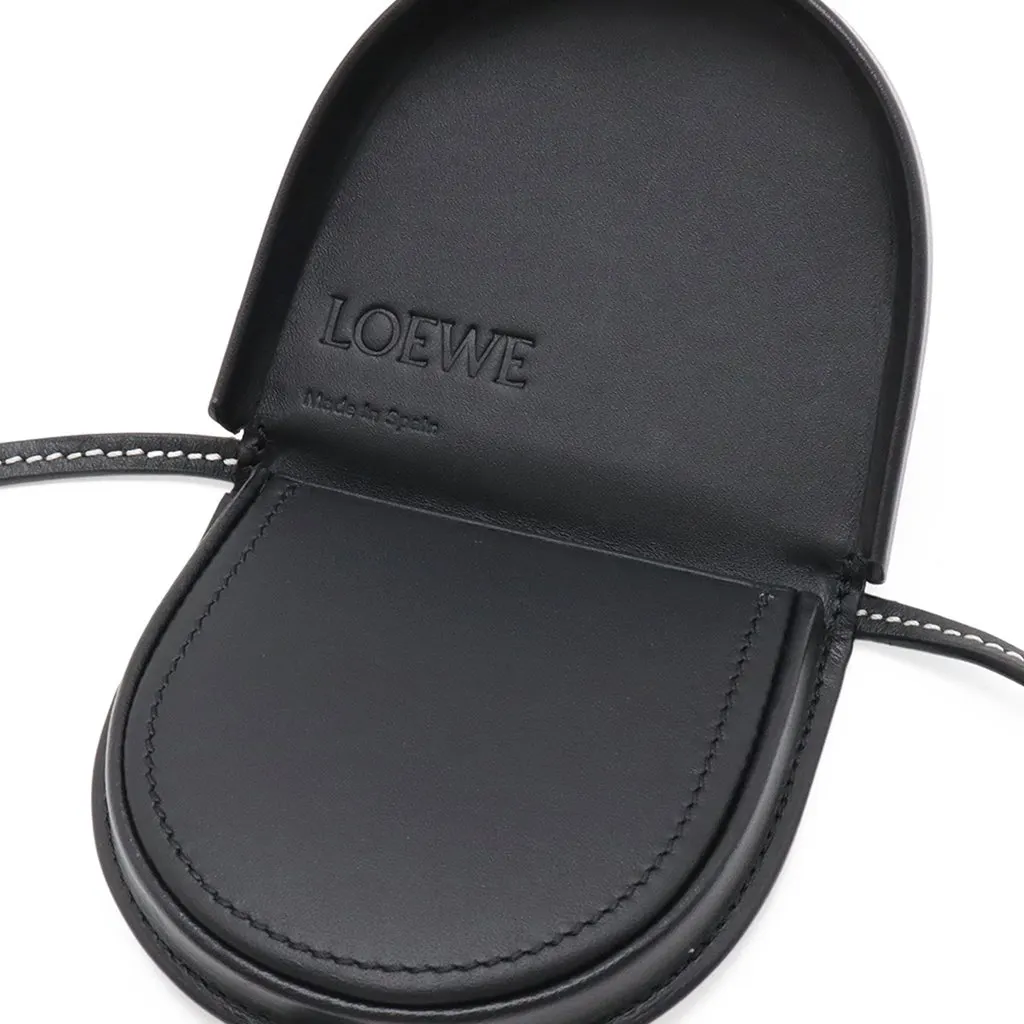 Loewe Mini Soft Calfskin Anagram Heel Pouch Black Leather Very good - Box View