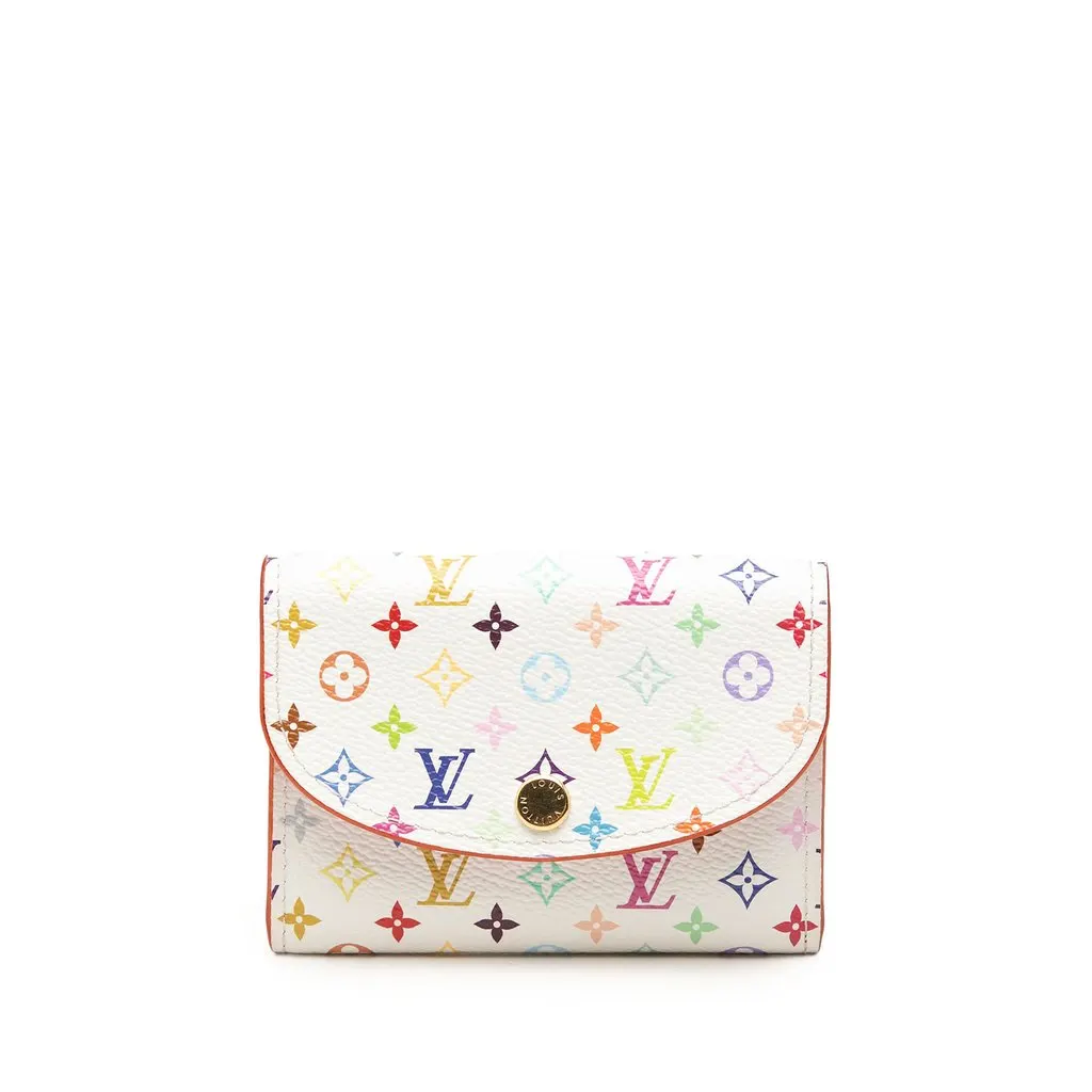 Louis Vuitton Takashi Murakami Monogram Multicolore Rosalie Coin Purse