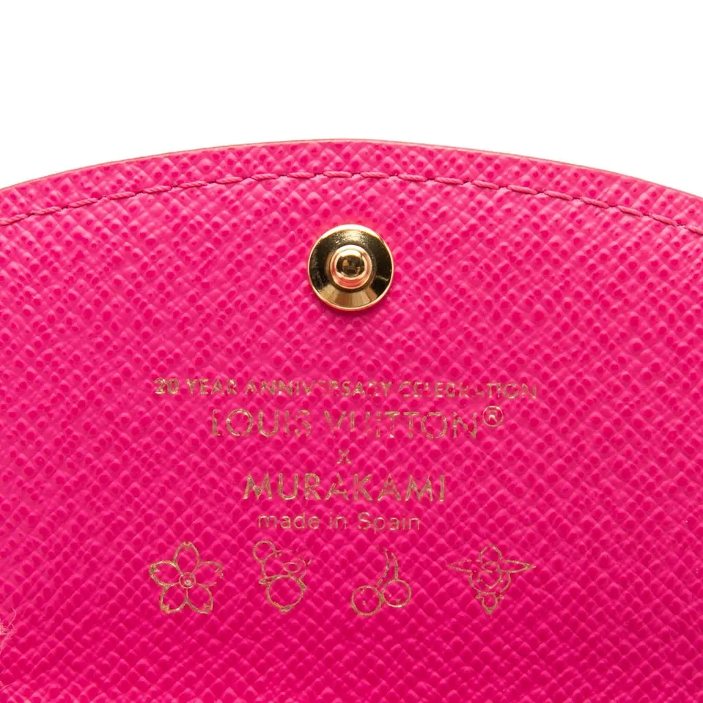 Louis Vuitton Takashi Murakami Monogram Multicolore Rosalie Coin Purse White Very good - Box View