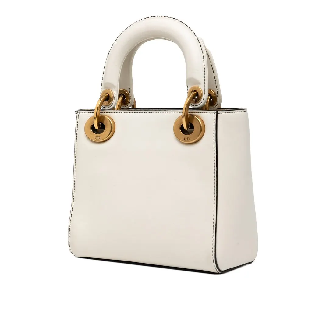 Dior DiorAmour Niki De Saint Phalle Mini Calfskin Lady Dior White Leather Very good - Back View