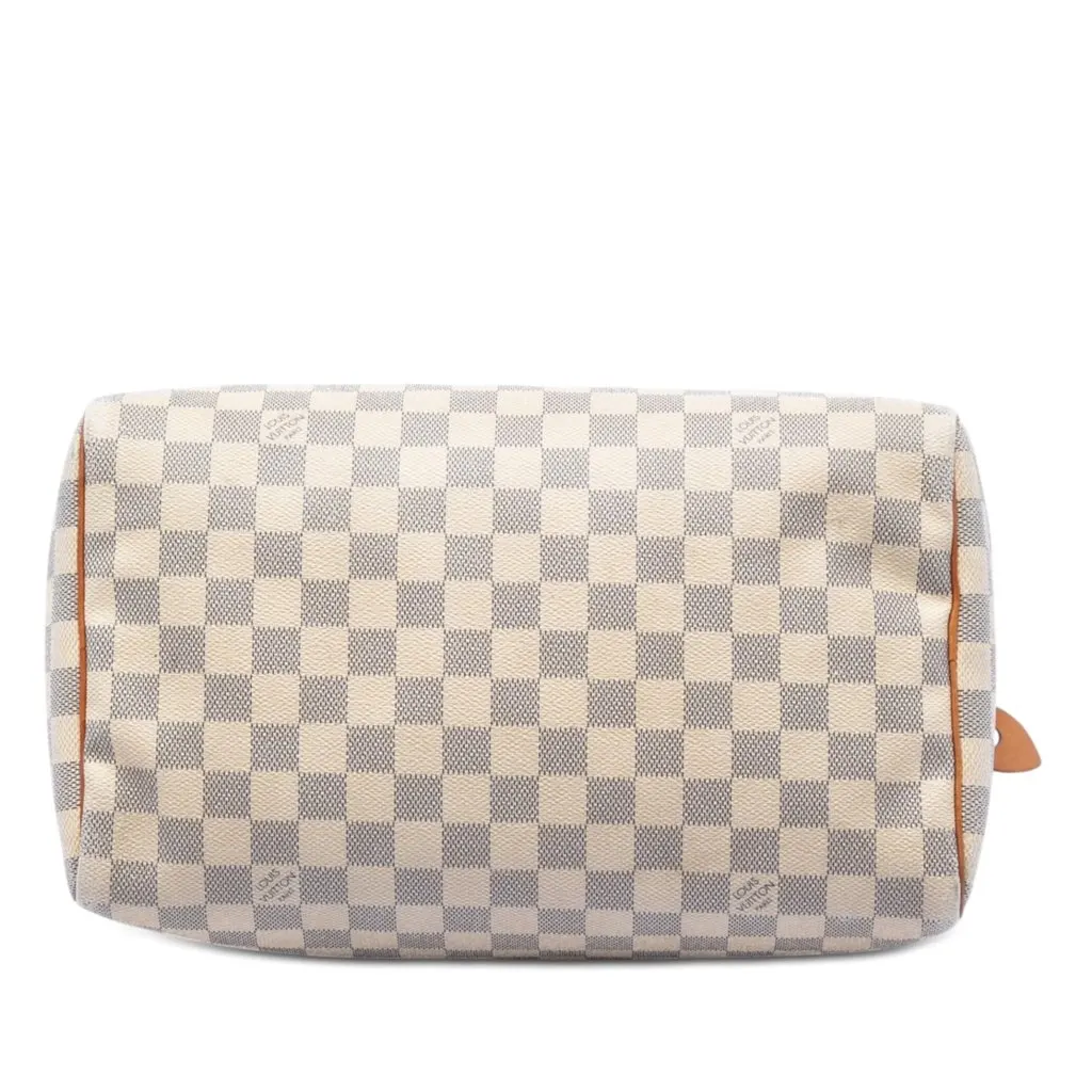Louis Vuitton Damier Azur Speedy 30 White Very good - Inside View
