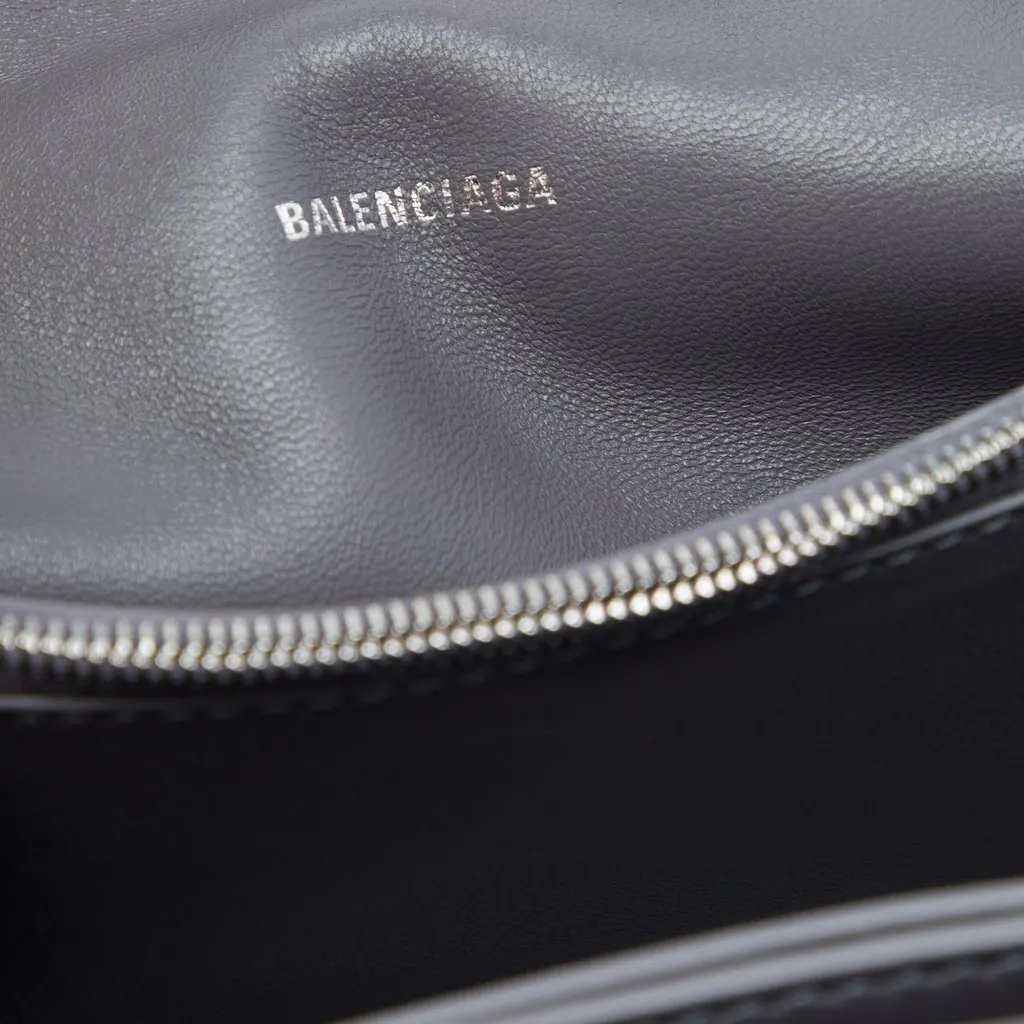 Balenciaga Small Metallic Calfskin Crush Chain Shoulder Bag MultiColor Leather Very good - Box View
