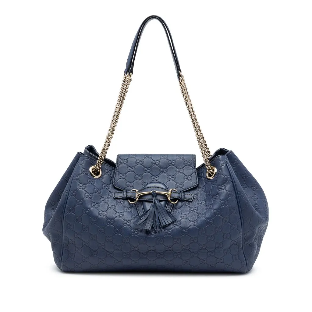 Gucci كبيرة Guccissima إيميلي حقيبة توت