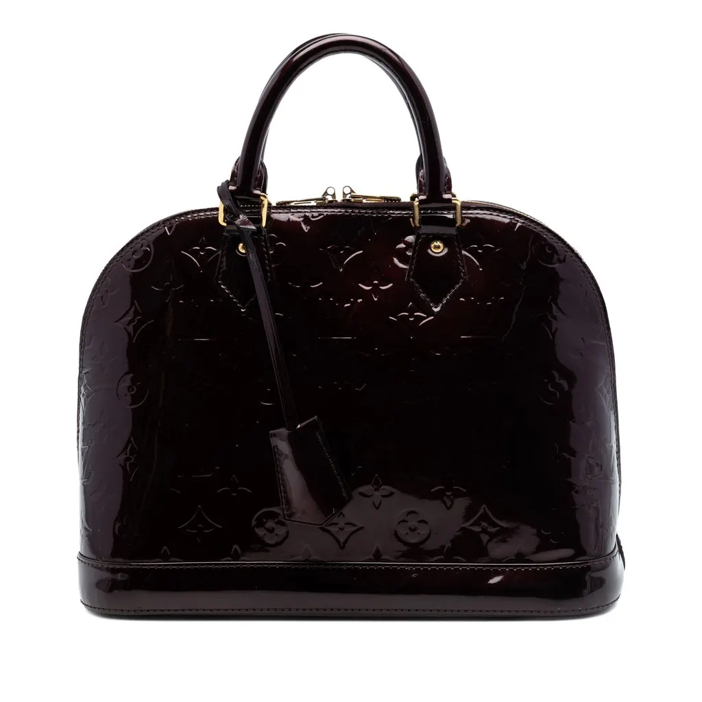 Louis Vuitton Monogram Vernis Alma PM Purple Leather Very good - Front View