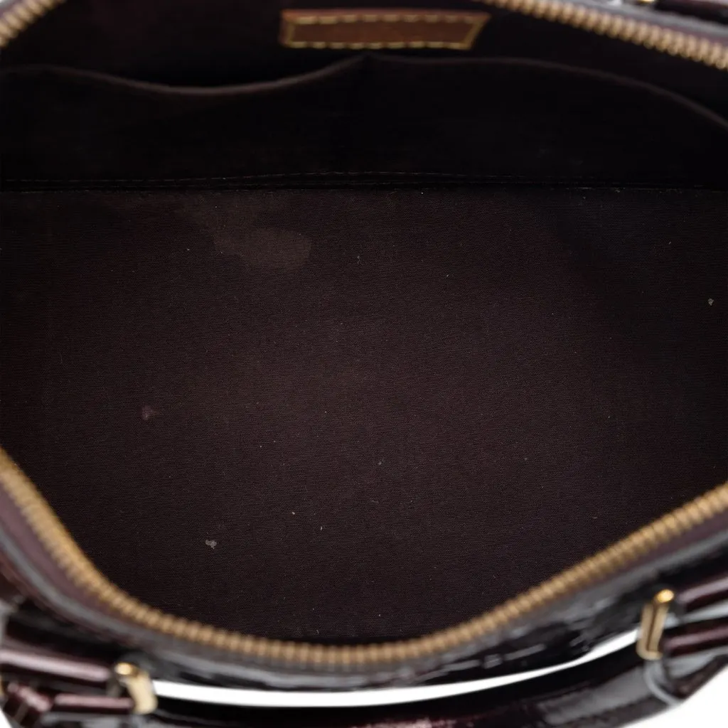 Louis Vuitton Monogram Vernis Alma PM Purple Leather Very good - Model View