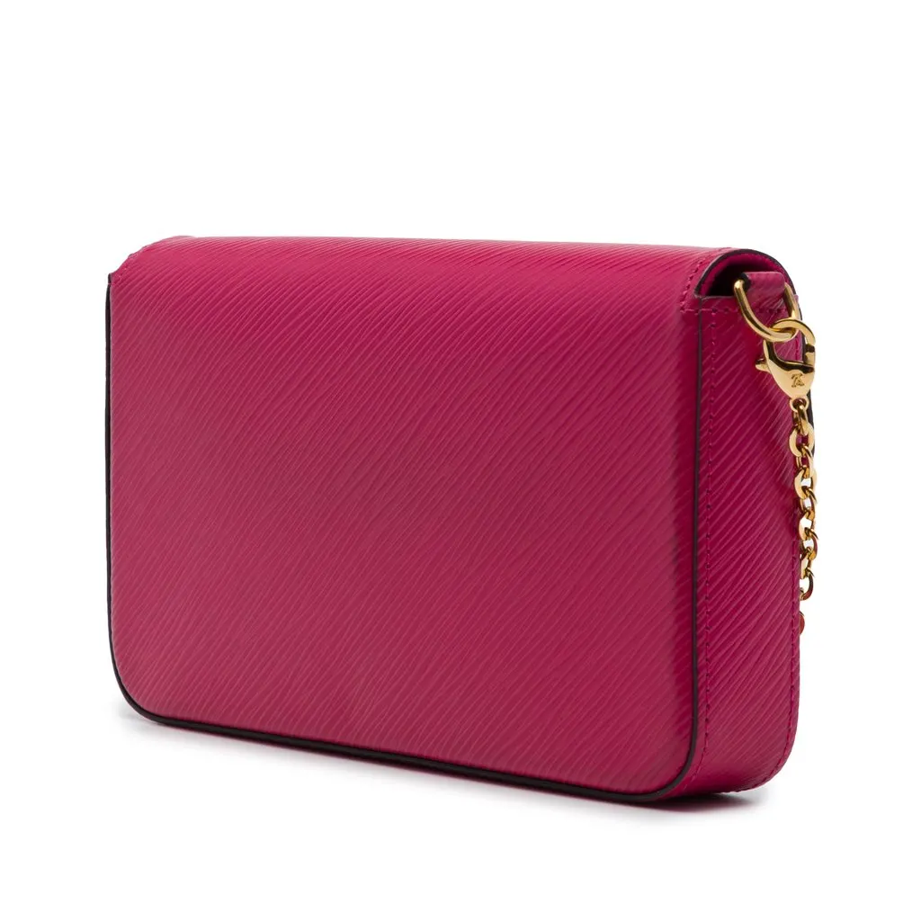 Louis Vuitton Epi Pochette Felicie Patchwork Pink Leather Very good - Back View
