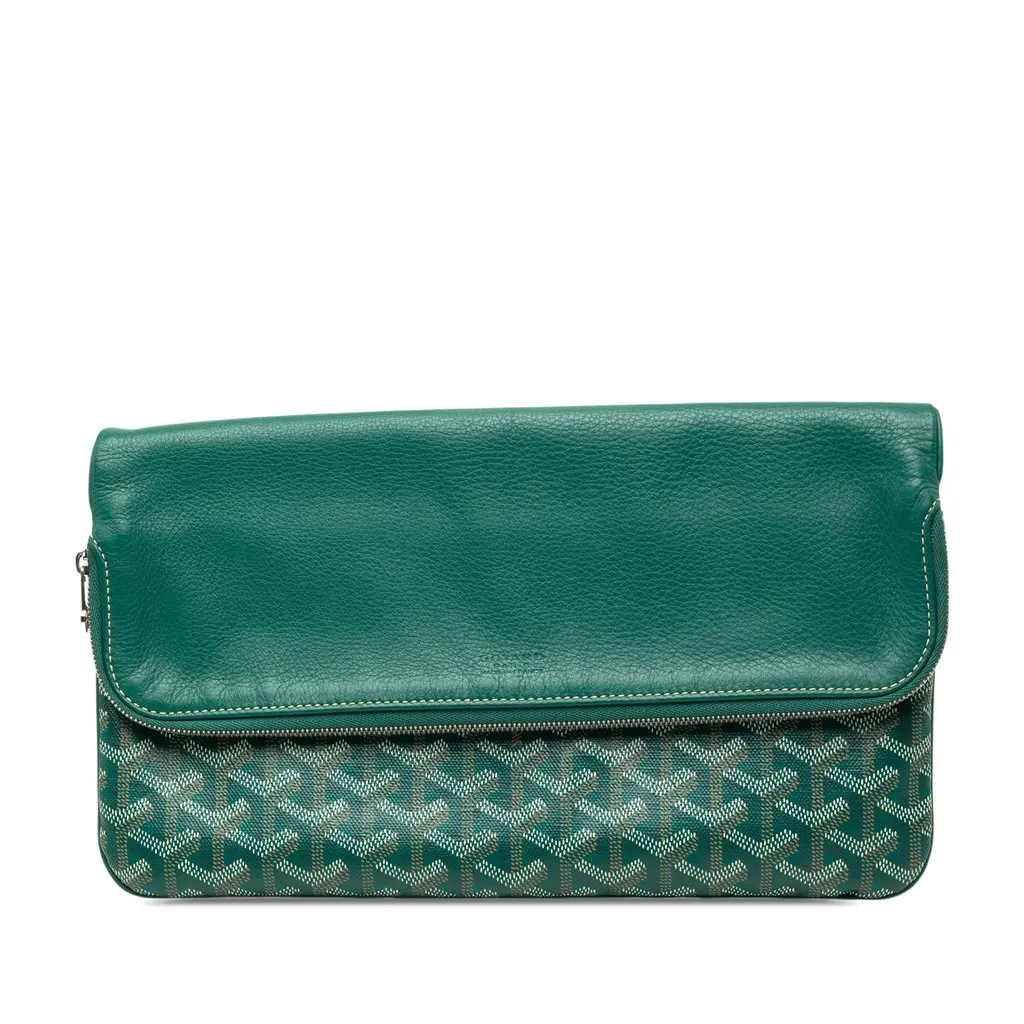 Goyard Goyardine Sainte Marie MM Green Medium | Pre-Owned Du