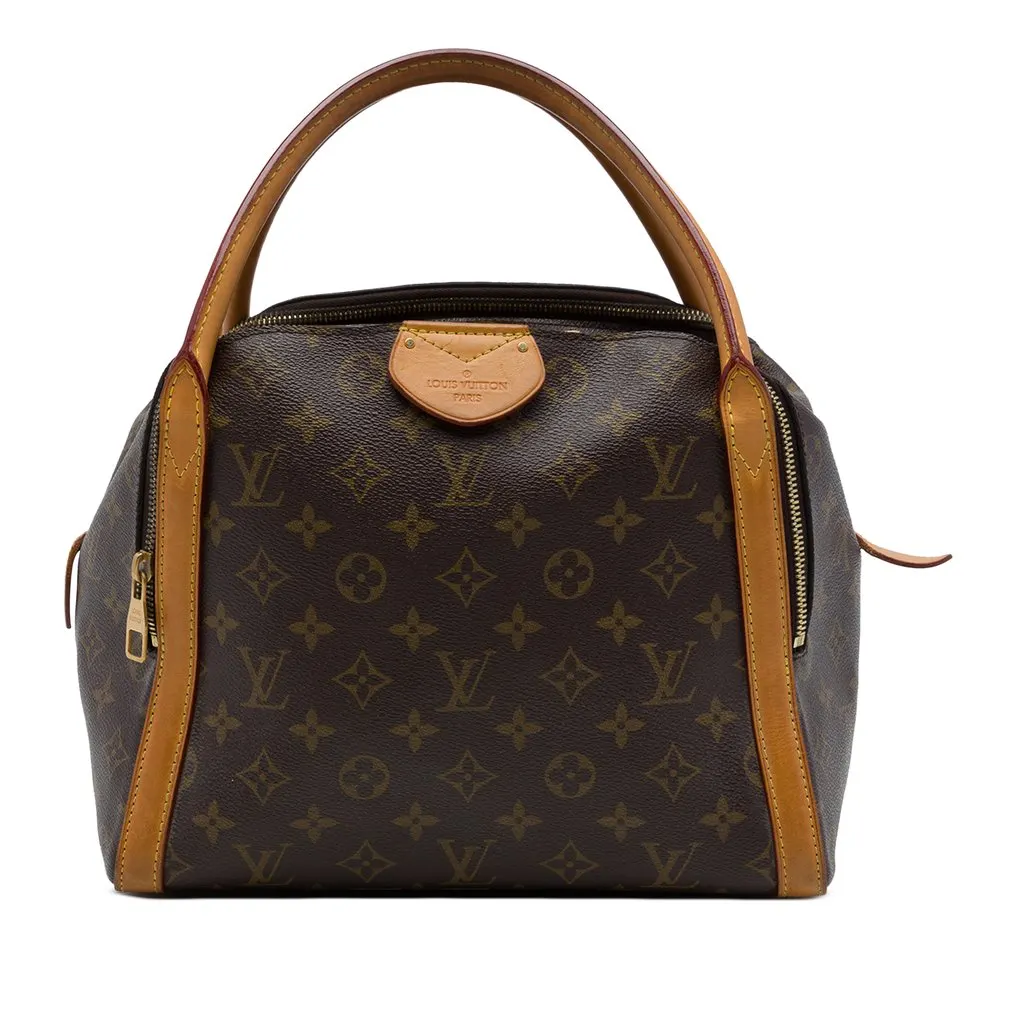 Louis Vuitton Monogram Marais MM Brown Canvas Good - Front View