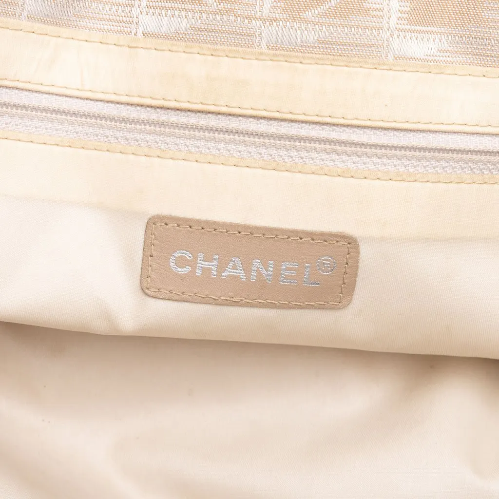 Chanel New Travel Line Nylon Tote Beige Polyamide Very good - Box View