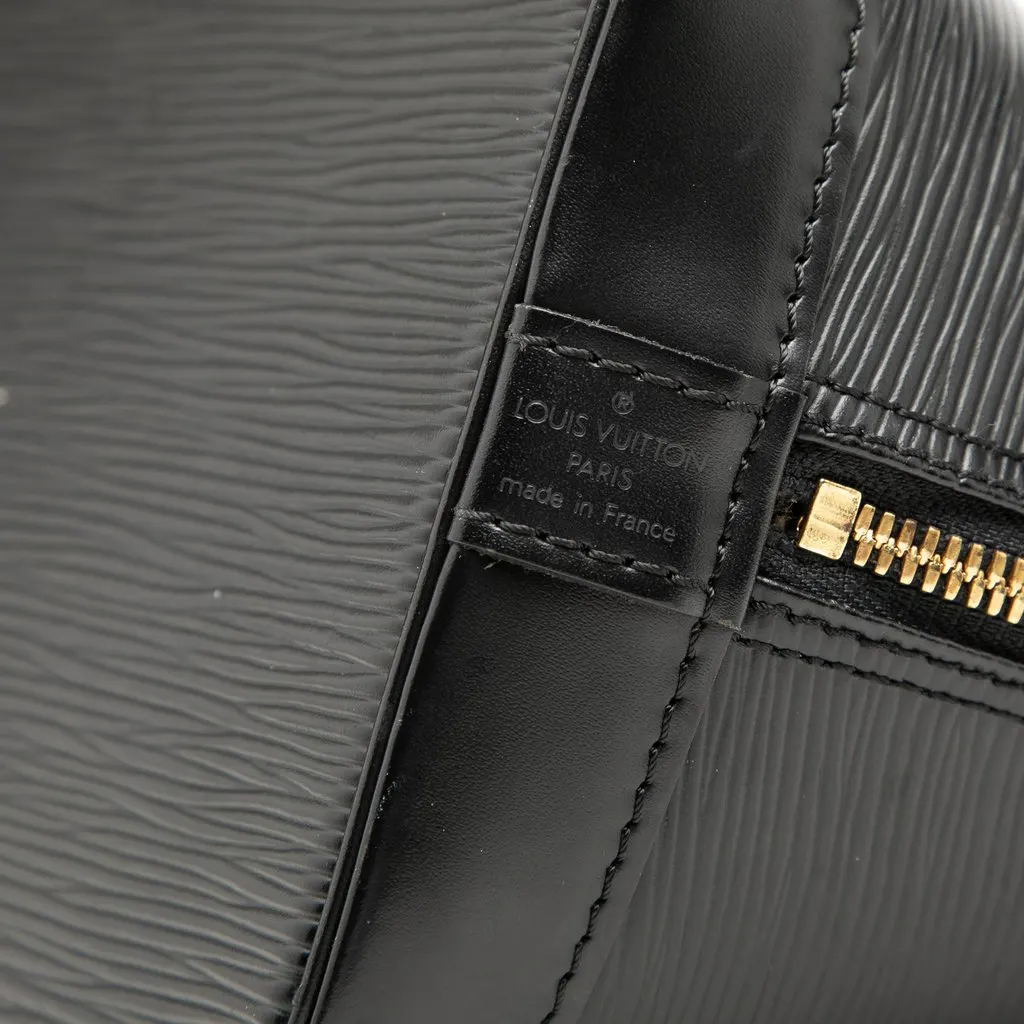 Louis Vuitton Epi Alma PM Black Leather Very good - Box View